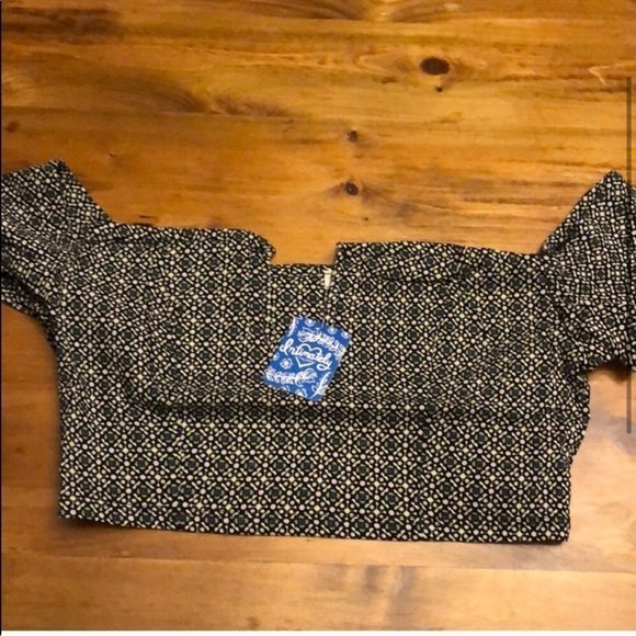 Free People Crop top off shoulder Brami lucky now - Picture 3 of 6